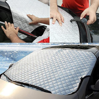 Husă Magnetică pentru Parbriz, Protecție Anti-Îngheț și Anti-Zăpadă