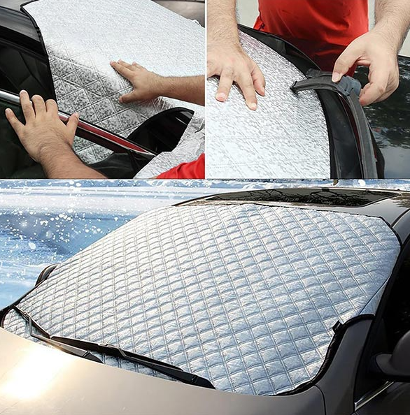 Husă Magnetică pentru Parbriz, Protecție Anti-Îngheț și Anti-Zăpadă